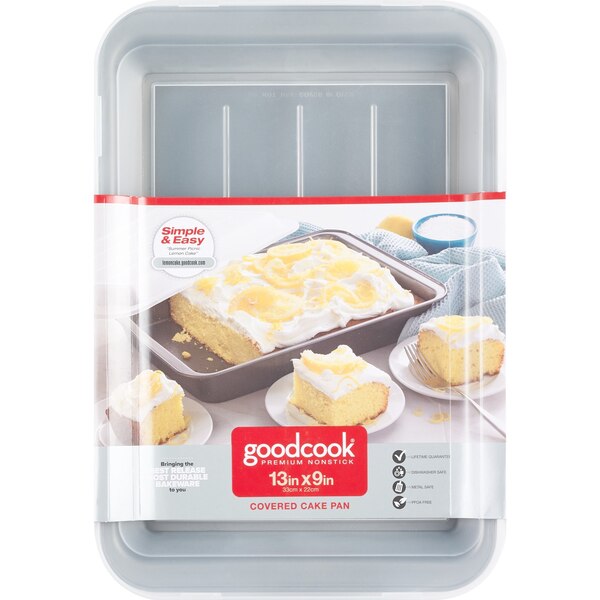 GoodCook Covered Cake Pan 13 x 9 Inch
