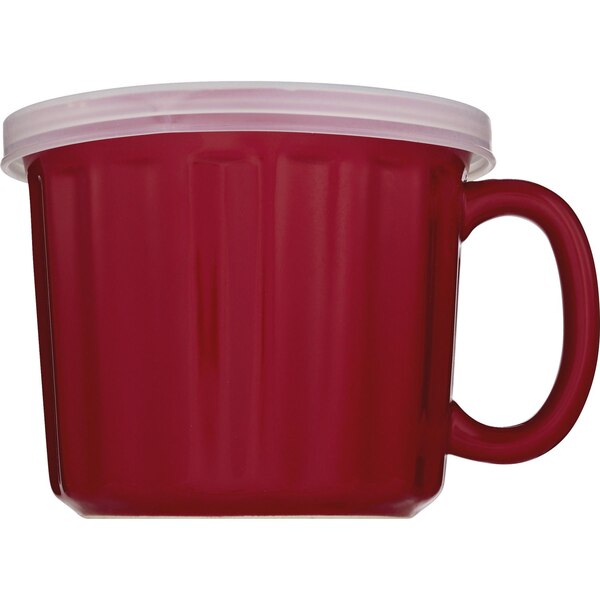 GoodCook Red Ceramic Mug with Lid