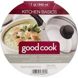 GoodCook Kitchen Basics Stainless Steel Saucepan with Glass Lid, thumbnail image