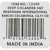 Bradshaw Deep Colander 3 QT, thumbnail image