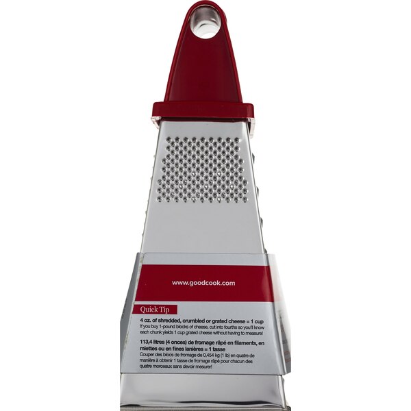 GoodCook 9in Grater with White Plastic Handle