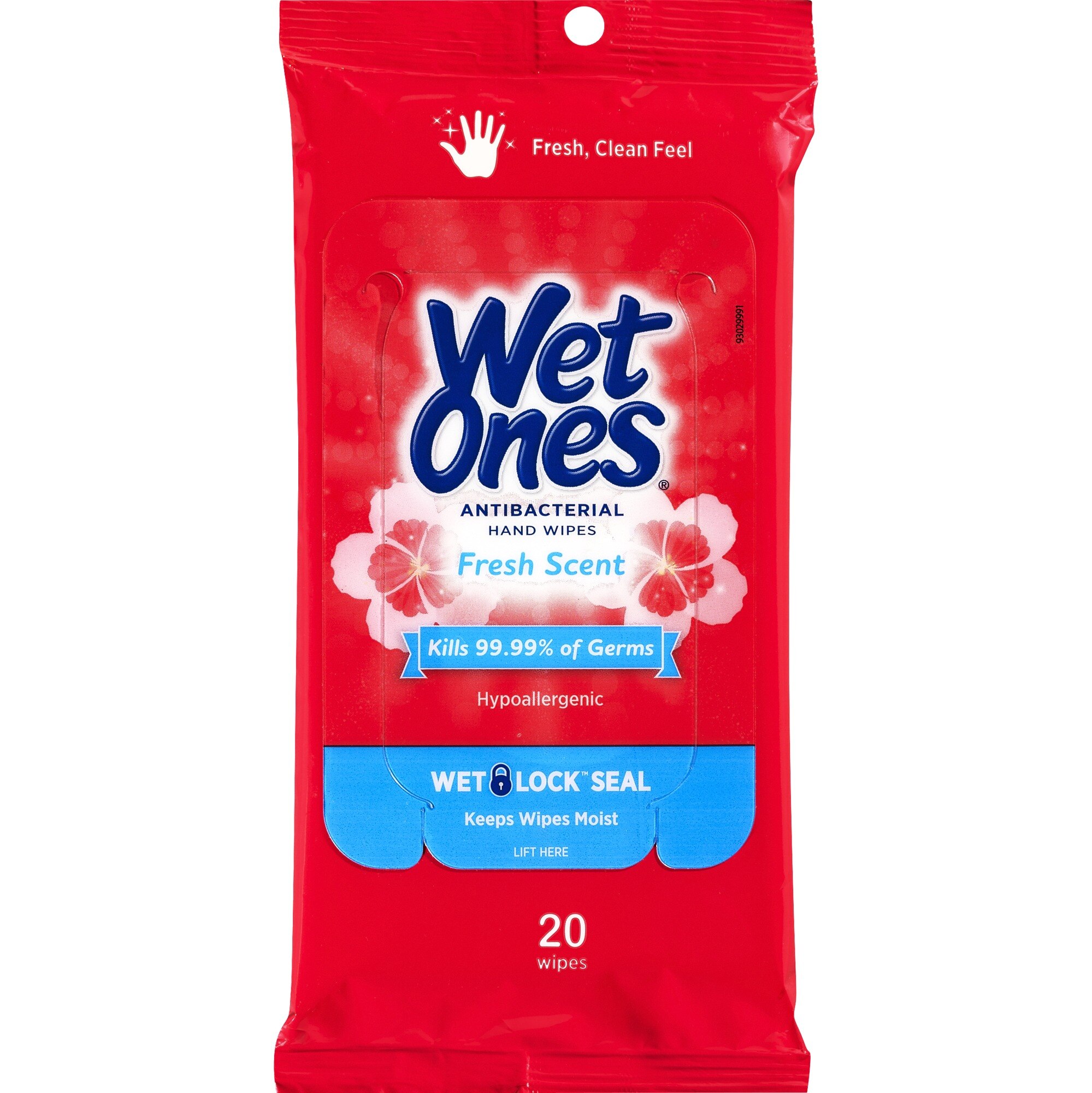 Wet Ones Antibacterial Hand Wipes Fresh Scent, 20CT
