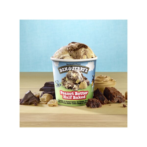 Ben & Jerry's, Peanut Butter Half Baked Ice Cream Pint, 16 oz