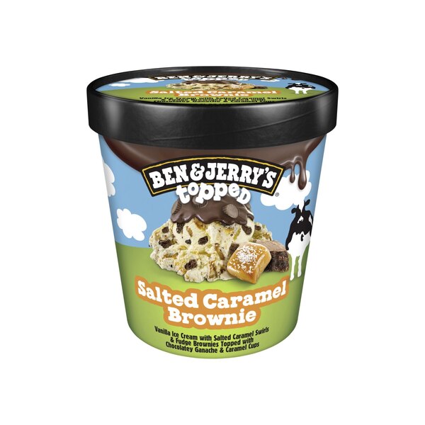 Ben & Jerry's, Topped Salted Caramel Brownie Ice Cream Pint, 16.0 oz