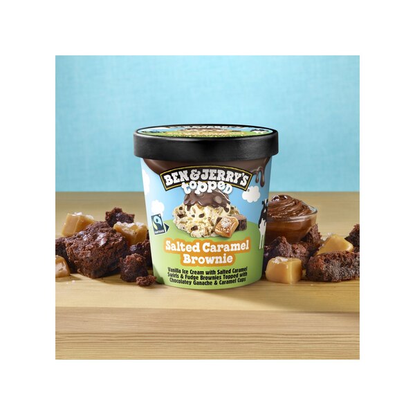 Ben & Jerry's, Topped Salted Caramel Brownie Ice Cream Pint, 16.0 oz