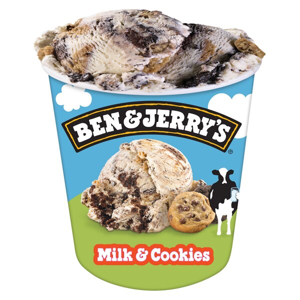 Ben and Jerry's, Milk & Cookies Ice Cream, 16 Oz