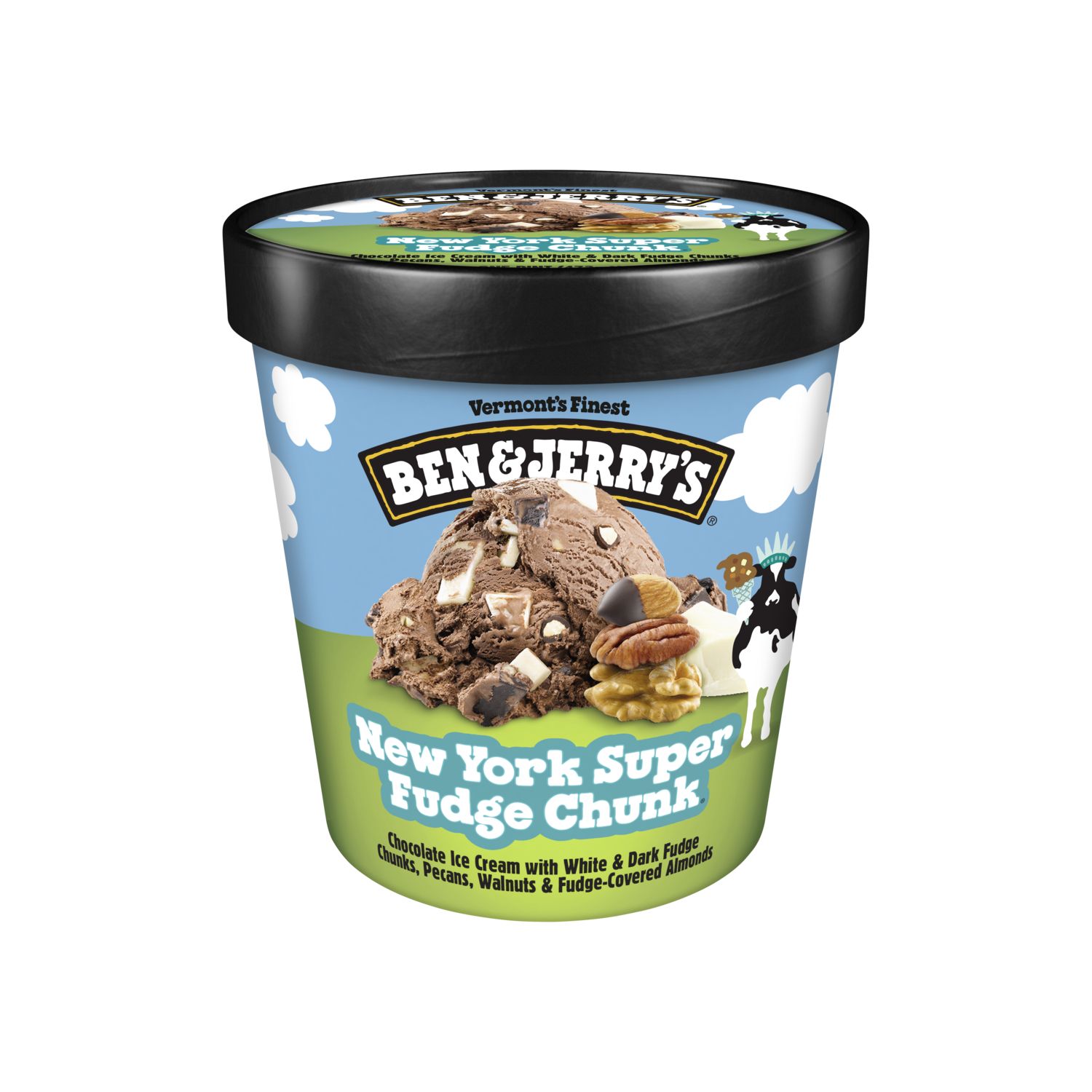 Ben & Jerry's, New York Super Fudge Chunk Ice Cream Pint, 16 oz