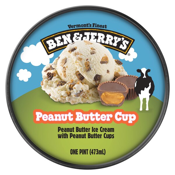 Ben & Jerry's Non-GMO Ice Cream Pint, Peanut Butter Cup , 16 OZ
