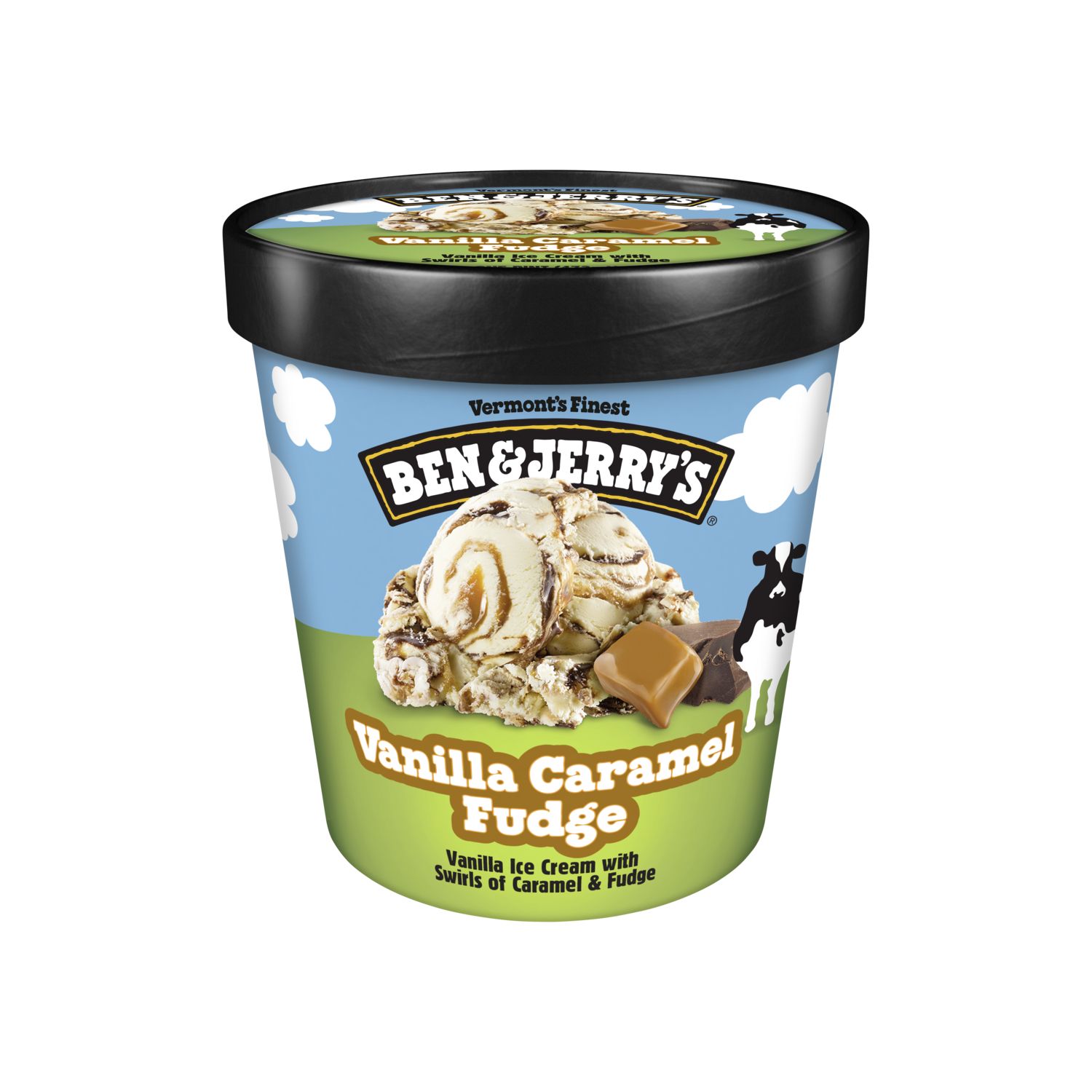 Ben & Jerry's, Vanilla Caramel Fudge Ice Cream Pint, 16 oz
