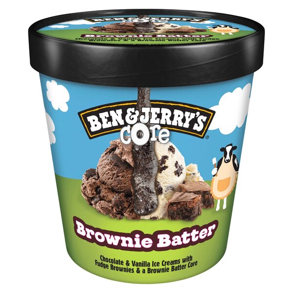 Ben and Jerry's, Brownie Batter Core Ice Cream, 16 Oz