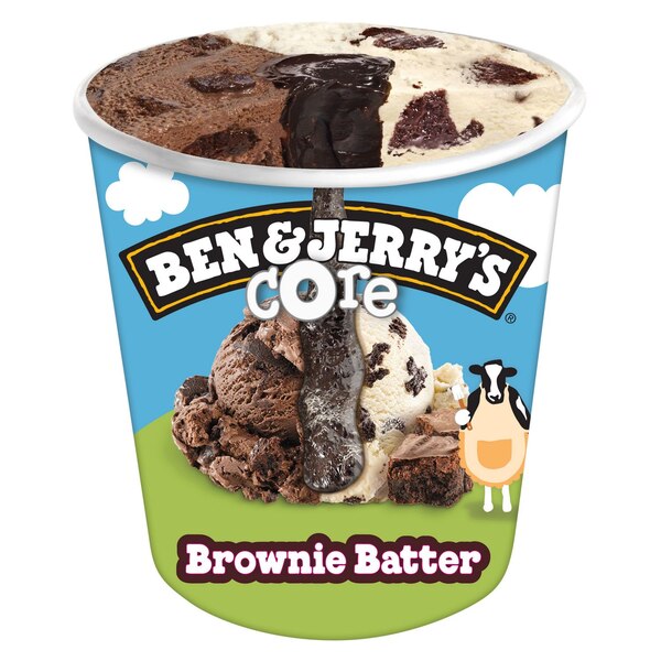 Ben and Jerry's, Brownie Batter Core Ice Cream, 16 Oz
