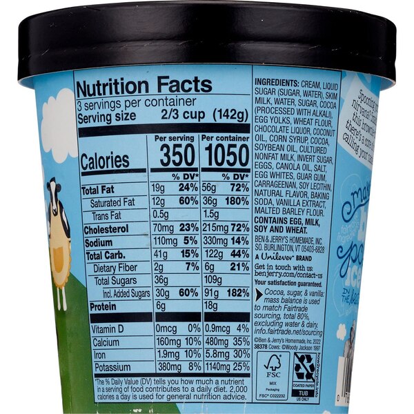 Ben and Jerry's, Brownie Batter Core Ice Cream, 16 Oz