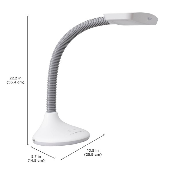 Verilux SmartLight Full Spectrum LED Desk Lamp with Adjustable Brightness