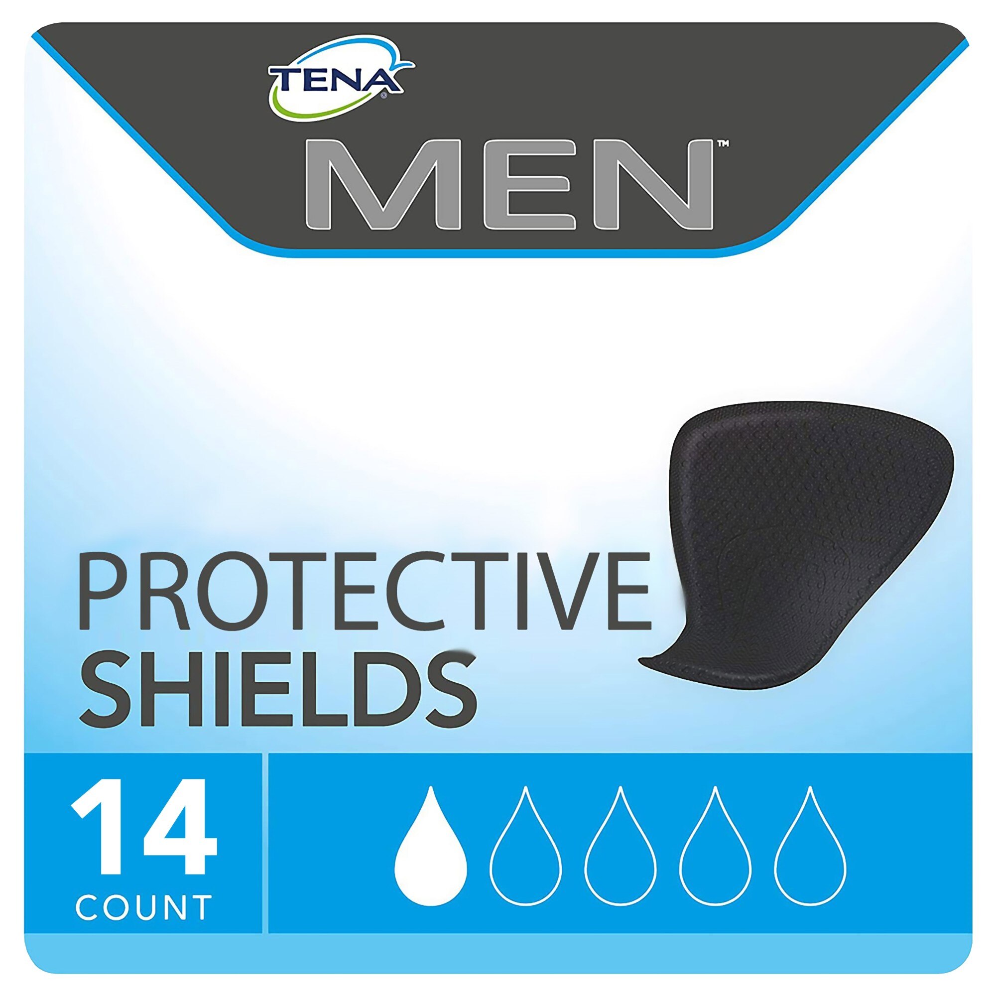 Tena Incontinence Shields for Men, Very Light Absorbency, 14 CT (FSA