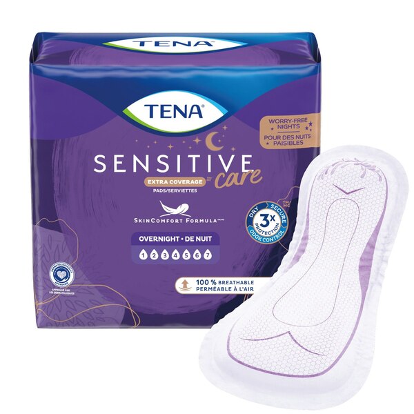 Tena Serenity Incontinence Overnight Pads for Women, 45 CT