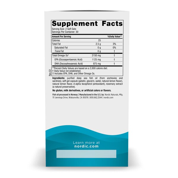 Nordic Naturals Ultimate Omega 2x Softgels, 60 CT