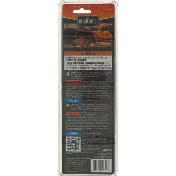 Mr. Bar-B-Q Quick Read Thermometer