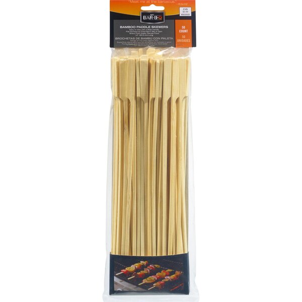 Mr. Bar-B-Q 12-inch Flat Bamboo Skewers, 50 ct