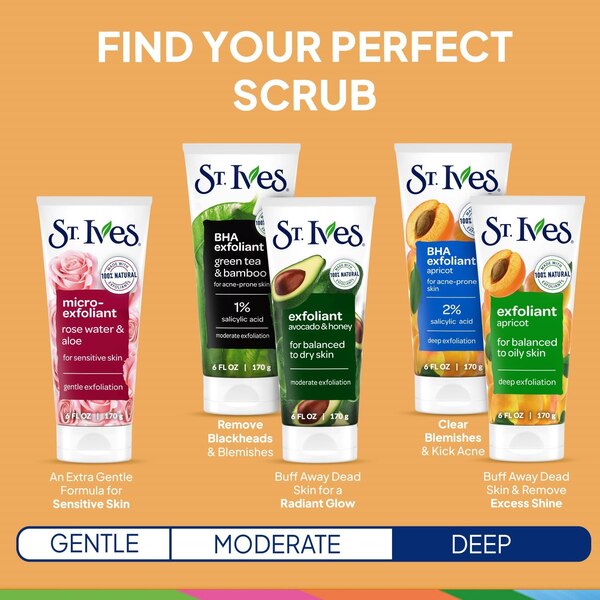 St. Ives Face Scrub, 6 OZ