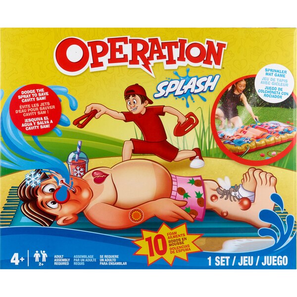 Hasbro Operation Splash Sprinkler Mat Game