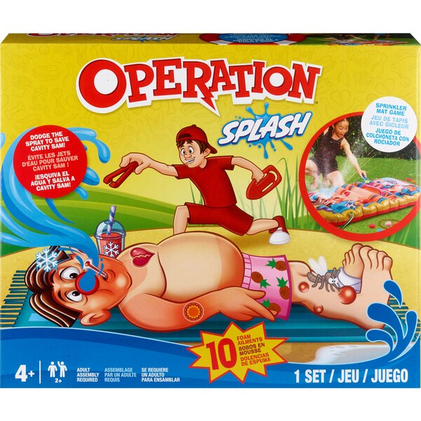 Hasbro Operation Splash Sprinkler Mat Game