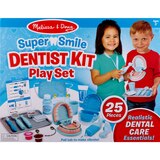 Melissa & Doug Super Smile Dentist Kit With Pretend Play Set of Teeth And Dental Accessories, 25 pieces, thumbnail image