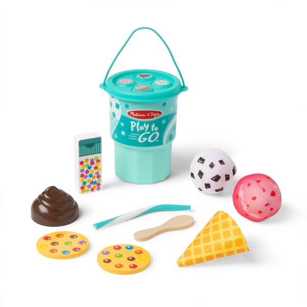 Melissa & Doug Play to Go Ice Cream Play Set