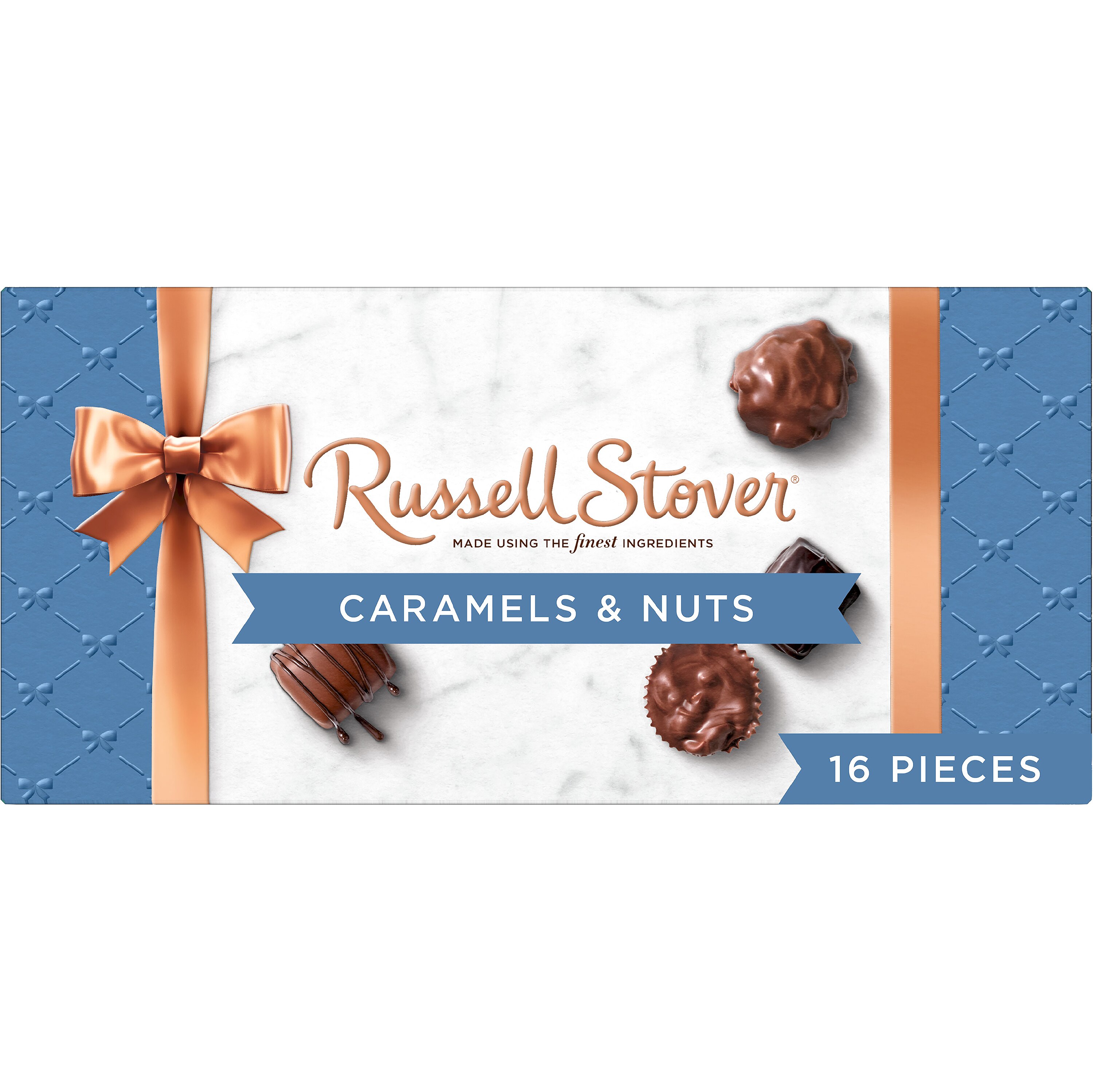 Russell Stover Caramel & Nuts Assortment Gift Box, 9.4 OZ