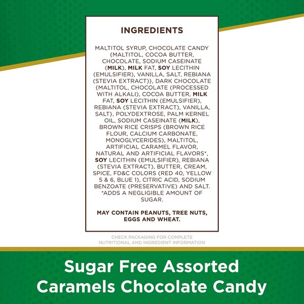 Russell Stover Sugar Free Assorted Chocolate Caramels, 17.6 oz