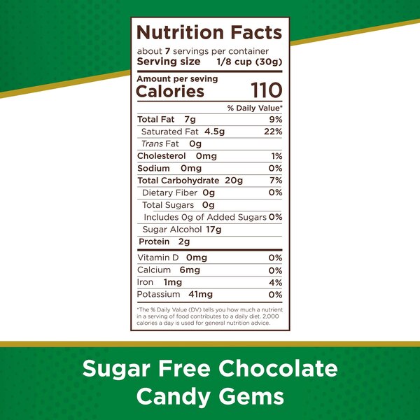 Russell Stover, Sugar Free Chocolate Candy Gems, 7.5 Oz