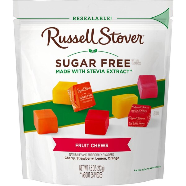 Russell Stover, Sugar Free Fruit Chews Candy 35 ct, 7.5 oz