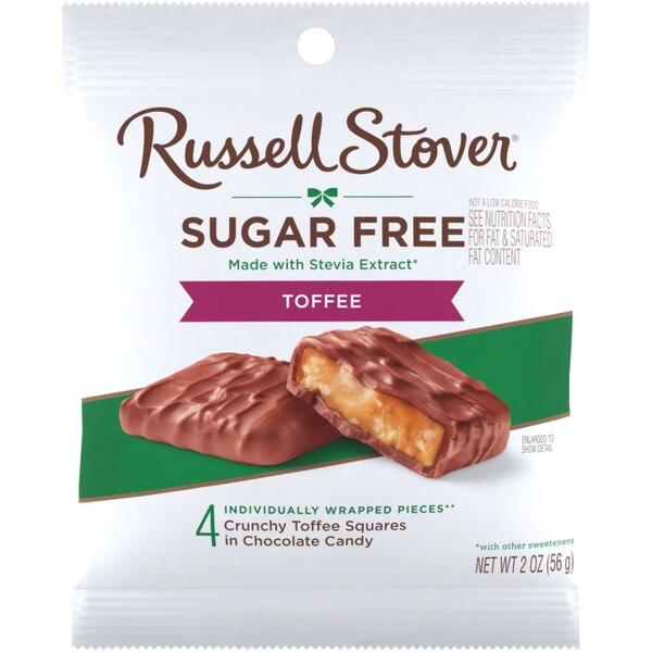 Russell Stover, Sugar Free Toffee Squares, 2 oz