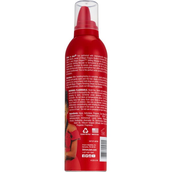 Shine 'n Jam Magic Fingers Setting Mousse, 12 OZ