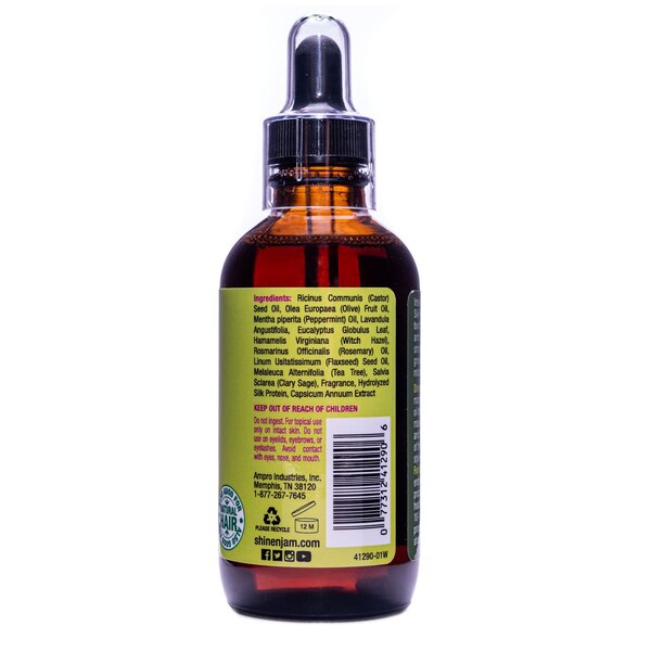 Shine n' Jam Strengthening Hair Drops, Rosemary Olive, 4 OZ