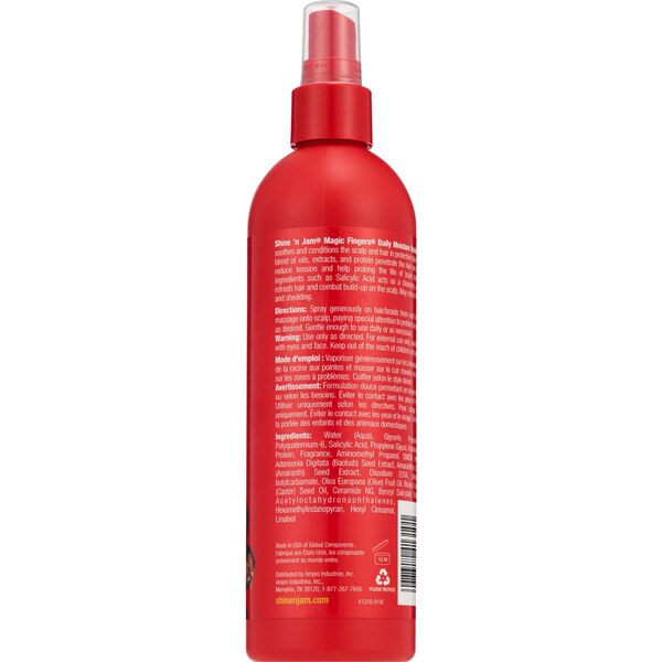 Ampro Shine 'N Jam Magic Fingers Daily Moisture Braid Spray, 12 OZ