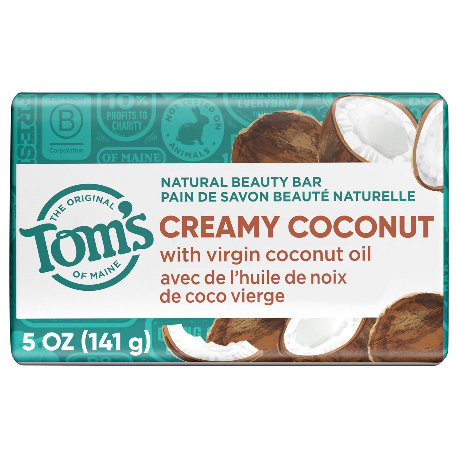 Tom's of Maine Bar Soap, Coconut, 5 OZ