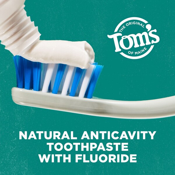 Tom's of Maine Whole Care Fluoride Anticavity Toothpaste, Peppermint