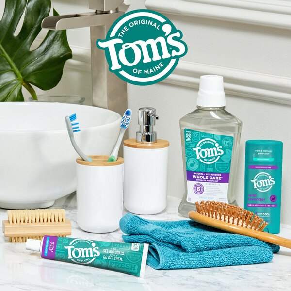 Tom's of Maine Whole Care Fluoride Anticavity Toothpaste, Peppermint