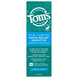 Tom's Of Maine Rapid Relief Sensitive Natural Fluoride-Free Toothpaste, Fresh Mint, 4 OZ, thumbnail image