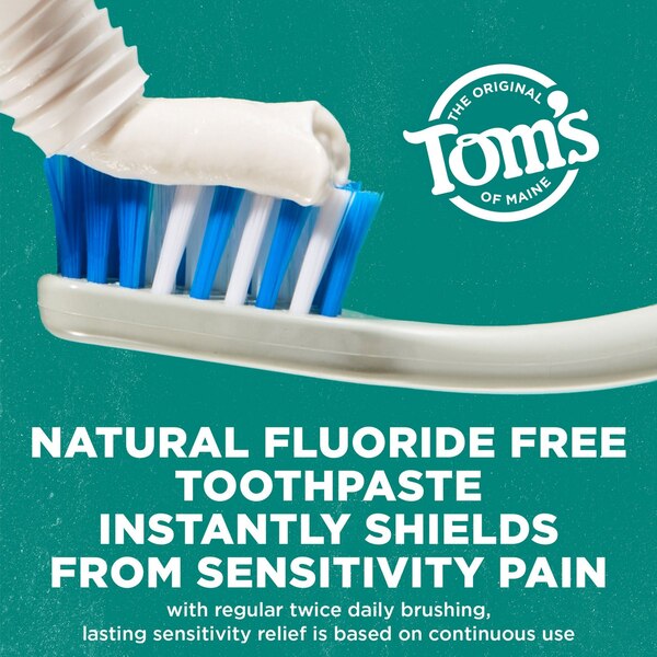 Tom's Of Maine Rapid Relief Sensitive Natural Fluoride-Free Toothpaste, Fresh Mint, 4 OZ