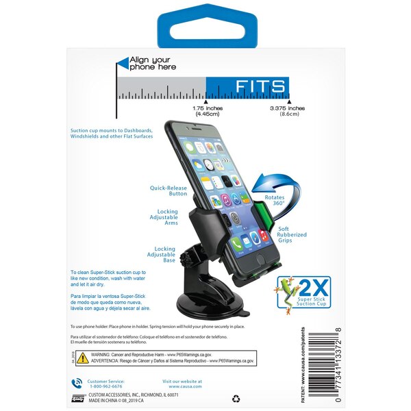 Goxt Quick-Release Phone Holder, Black
