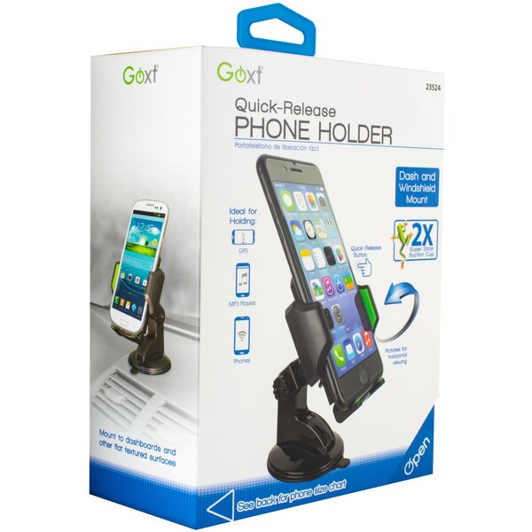Goxt Quick-Release Phone Holder, Black