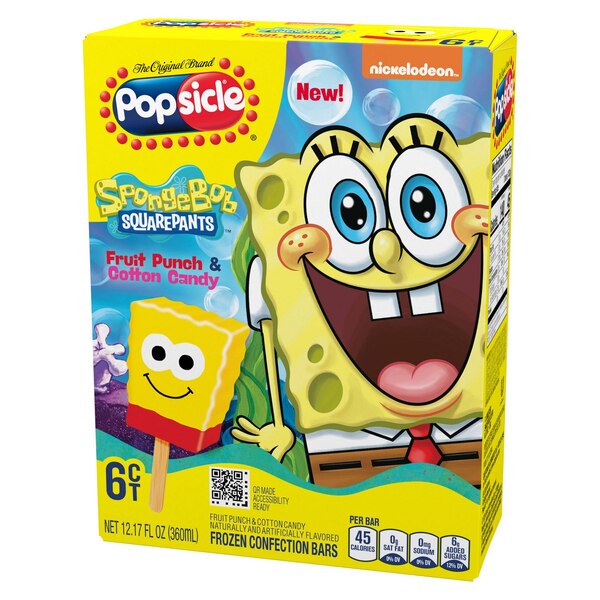 Sponge Bob Popsicle, 2.03 Oz