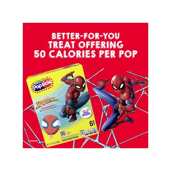 Popsicle, Spiderman Bars, 12.17 oz