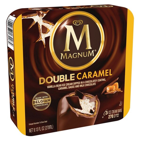 Magnum Ice Cream Bars Double Caramel, 3 CT