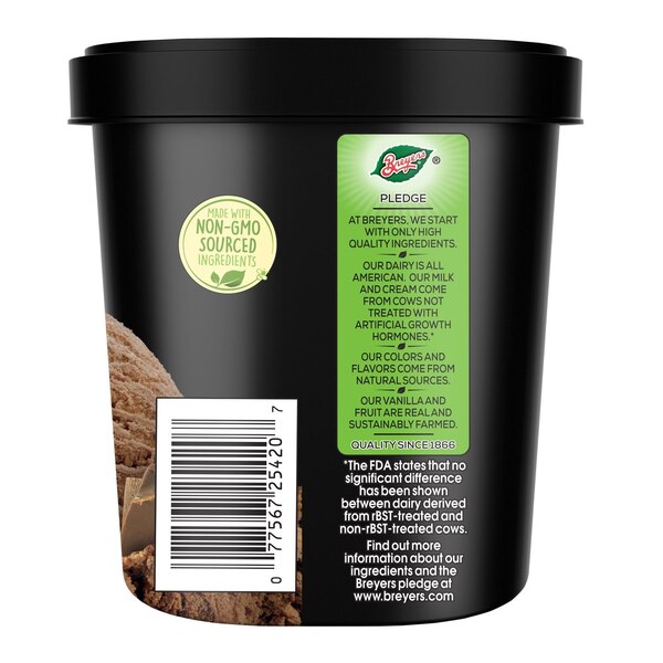 Breyers Ice Cream, Chocolate Made with Fresh Cream & Rich Cocoa, 48 OZ