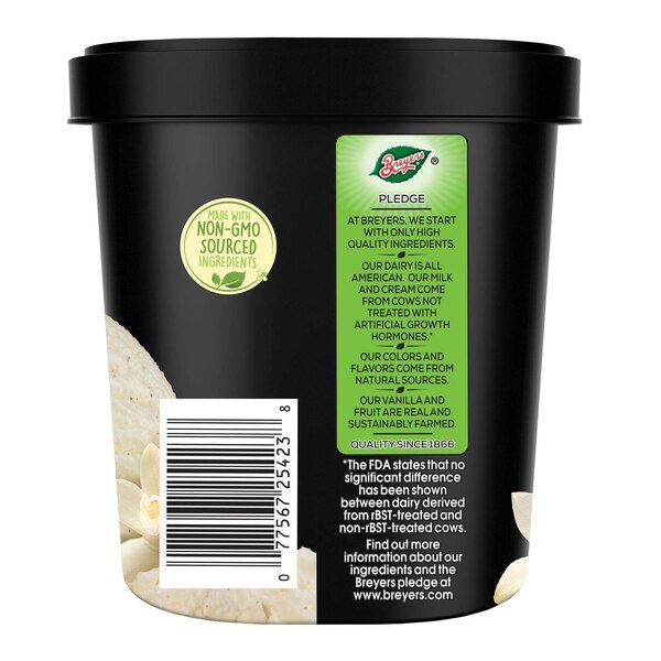 Breyers Ice Cream Natural Vanilla 100% Grade A Milk & Cream, 48 OZ
