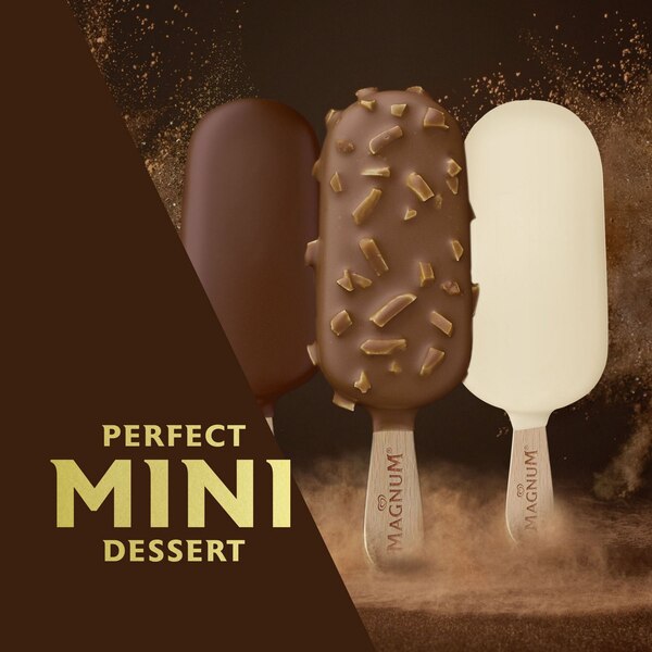 Magnum Mini Classic Almond White Ice Cream Bars, 6 ct