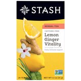 Stash, Lemon Ginger Vitality Tea, 20 Ct, 0.7 oz, thumbnail image