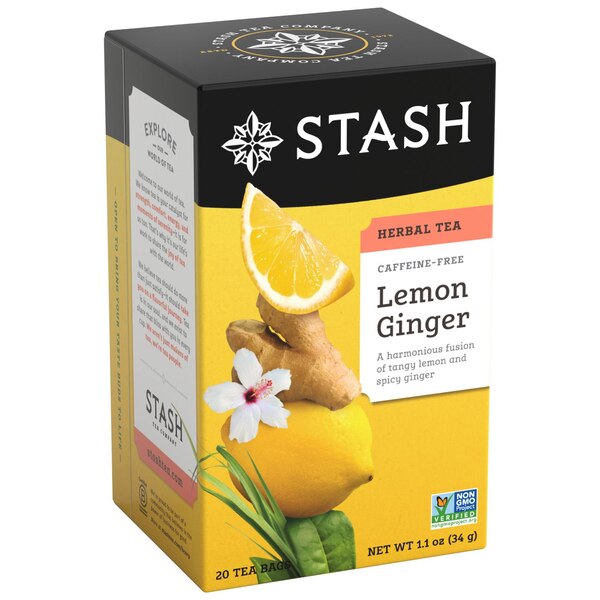 Stash, Lemon Ginger Vitality Tea, 20 Ct, 0.7 oz